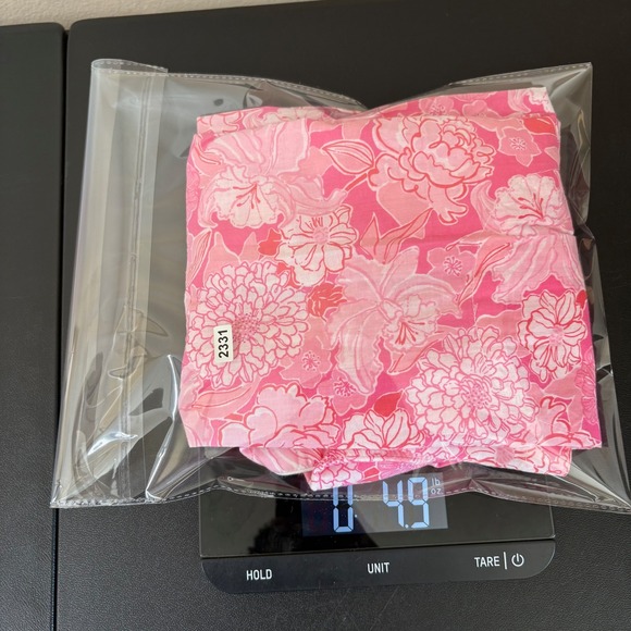 Lilly Pulitzer Pajama Top Womens M Pink Tropical Floral Print Button Up - Picture 13 of 13